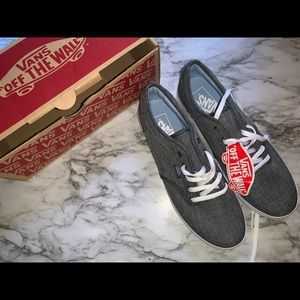 Woman’s Vans, Atwood Low (Rock Textile) Gray Vans